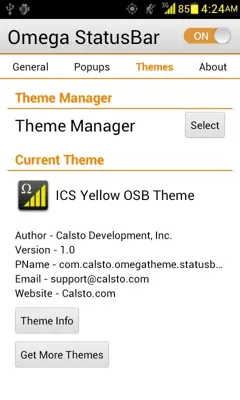 ICS Yellow OSB Theme android App screenshot 1